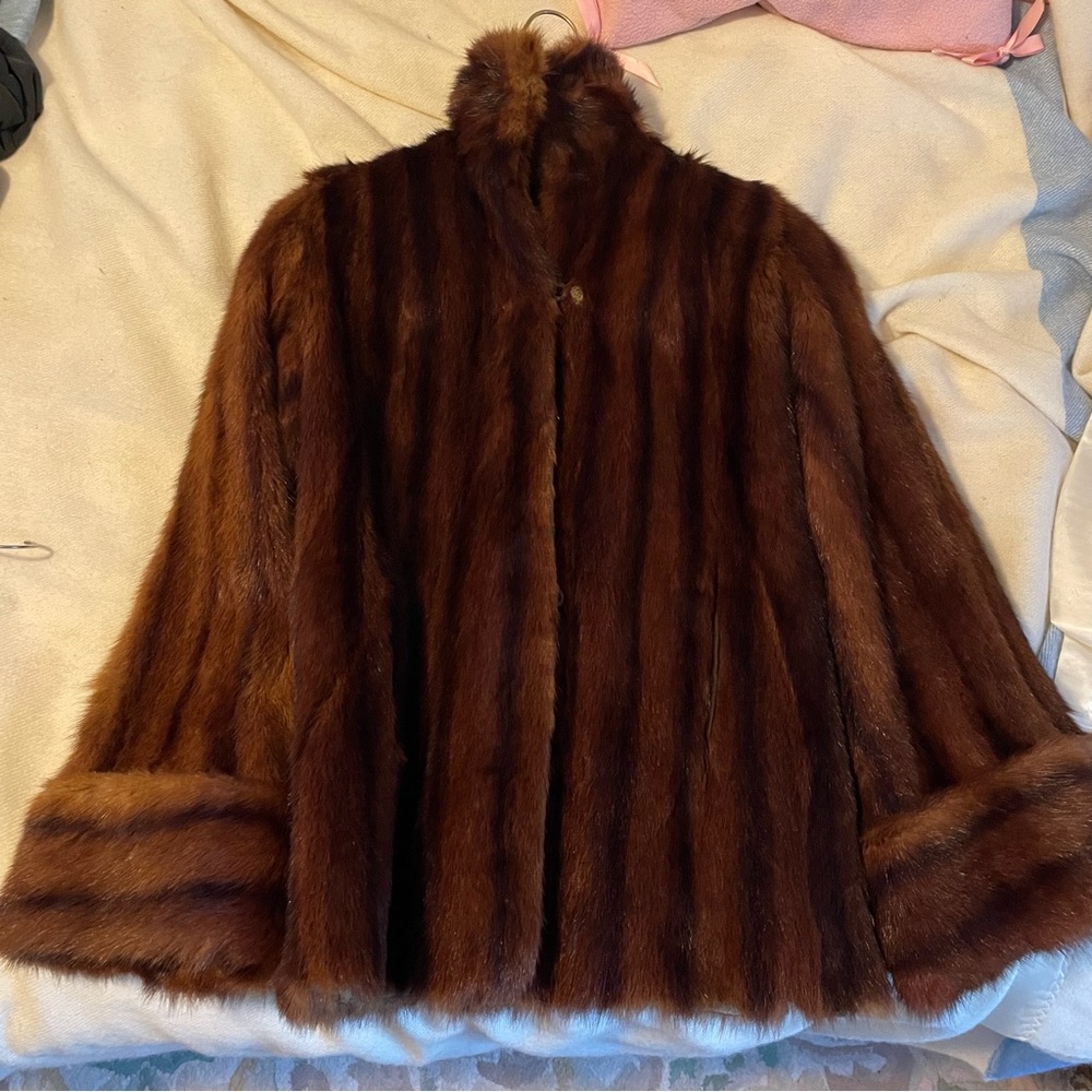 Vintage natural Chinese Mink jacket (fixer upper, please read!)